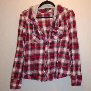 Hooded Snap Up Flannel